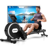 DMASUN Rudergerät für Zuhause – Magnetisch, Doppel-Slide-Rails, 16 Widerstände, APP & LCD, Cardio-Training bis 160kg belastbar
